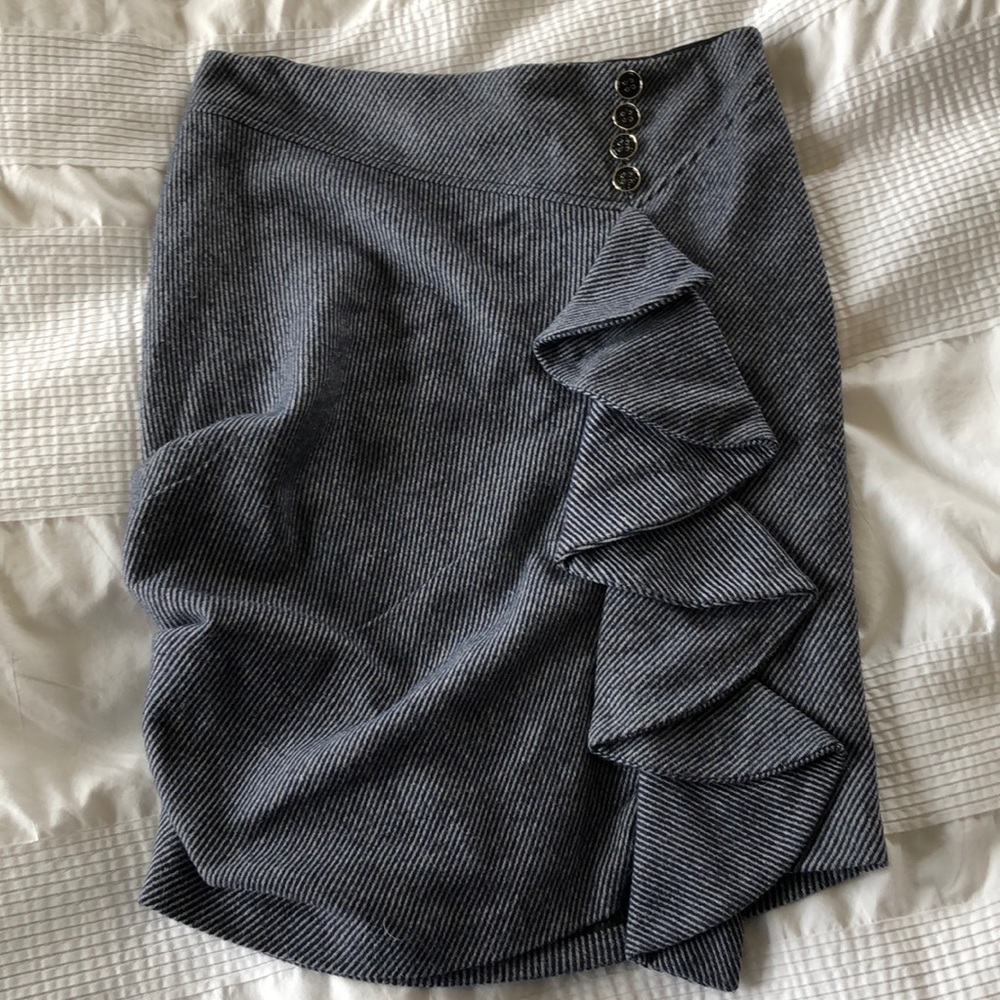 Eva Franco stripe asymmetrical skirt 2-4 lined